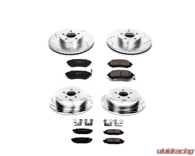 Power Stop Z23 Evolution Sport Brake Kit Front & Rear Subaru Impreza 2008-2010 - K6110
