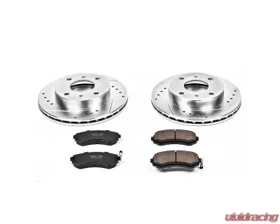 Power Stop Z23 Evolution Sport Brake Kit Front Nissan 240SX 1989-1996 - K654