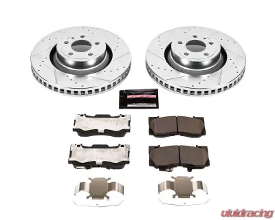 Power Stop Z23 Evolution Sport Brake Kit Front Ford Mustang 2015-2022 - K6806