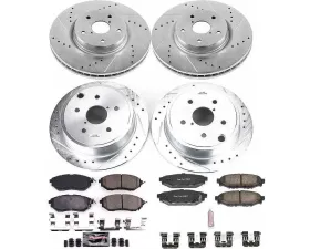 Power Stop Z23 Evolution Sport Brake Kit Front & Rear Subaru WRX 2015-2019