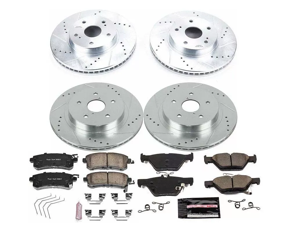 Power Stop Z23 Evolution Sport Brake Kit Front & Rear Subaru Legacy 2015-2018 - K7357