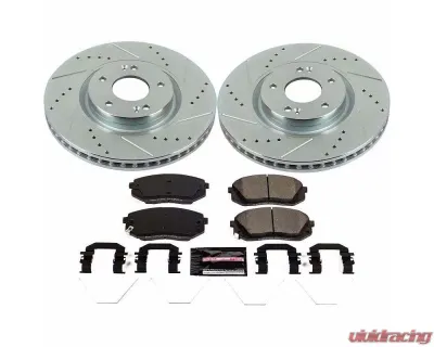 Power Stop Z23 Evolution Sport Brake Kit Front Hyundai Sonata 2017-2019 - K7509