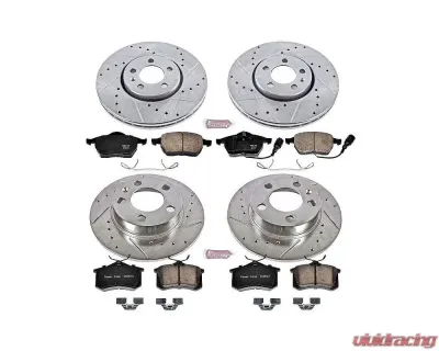 Power Stop Z23 Evolution Sport Brake Kit Front & Rear Volkswagen Beetle 1999-2010 - K899