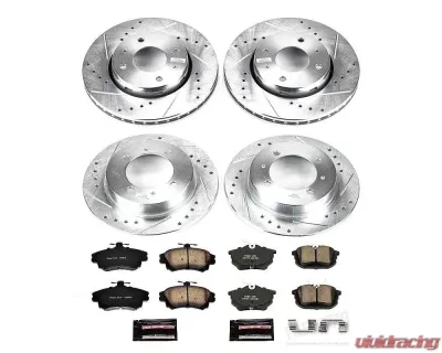 Power Stop Z23 Evolution Sport Brake Kit Front & Rear Volvo S40 2000-2004 - K912