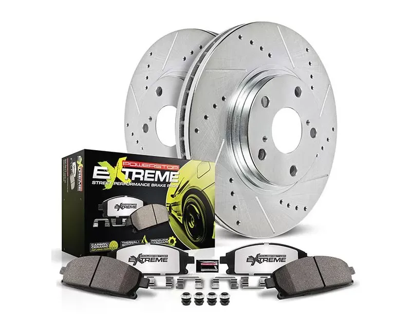 Power Stop Z26 Street Kit w/Calipers Front Ford Mustang 2005-2010 - KC1382-26