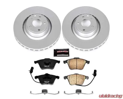 Power Stop Z23 Evolution Sport Coated Brake Kit Front Audi A6 Quattro 2005-2011 - CRK5277