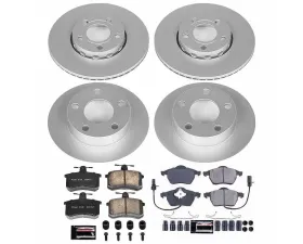 Power Stop Z23 Evolution Sport Coated Brake Kit Front & Rear Audi A4 Quattro 1999-2001