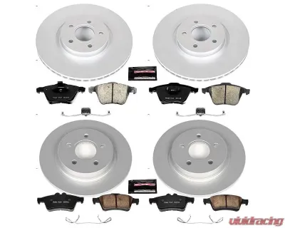 Power Stop Z23 Evolution Sport Coated Brake Kit Front & Rear Volvo C70 2006-2013 - CRK5469