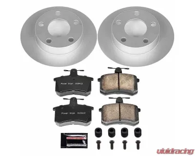 Power Stop Z23 Evolution Sport Coated Brake Kit Rear Audi A4 Quattro 1996-2001 - CRK584