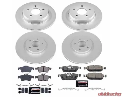 Power Stop Z23 Evolution Sport Coated Brake Kit Front & Rear Ford Focus 2015-2018 - CRK7277