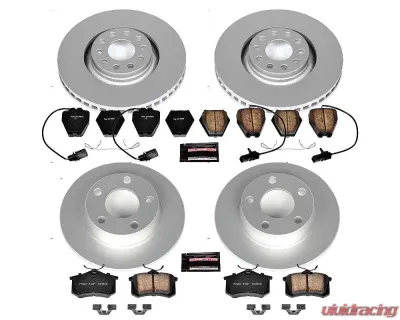 Power Stop Z23 Evolution Sport Coated Brake Kit Front & Rear Audi Allroad Quattro 2001-2005 - CRK889