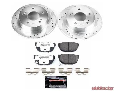 Power Stop Z26 Street Warrior Brake Kit Rear Nissan 240SX 1994-1998 - K1174-26