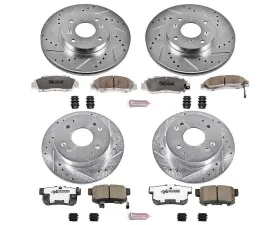 Power Stop Z26 Street Warrior Brake Kit Front & Rear Acura CL 1998-1999