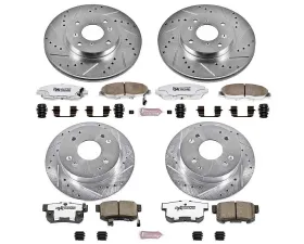 Power Stop Z26 Street Warrior Brake Kit Front & Rear Acura CL 1998-1999