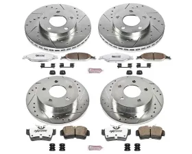 Power Stop Z26 Street Warrior Brake Kit Front & Rear Ford Mustang 1999-2004