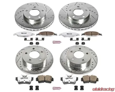 Power Stop Z26 Street Warrior Brake Kit Front & Rear Ford Mustang 1999-2004 - K1302-26