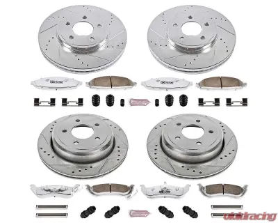 Power Stop Z26 Street Warrior Brake Kit Front & Rear Ford Crown Victoria 2003-2011 - K1365-26