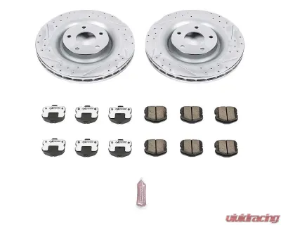 Power Stop Z26 Street Warrior Brake Kit Front Chevrolet Corvette 2006-2013 - K1444-26