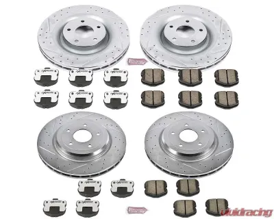 Power Stop Z26 Street Warrior Brake Kit Front & Rear Chevrolet Corvette 2006-2013 - K1445-26
