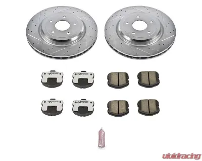Power Stop Z26 Street Warrior Brake Kit Rear Chevrolet Corvette 2006-2013 - K1446-26