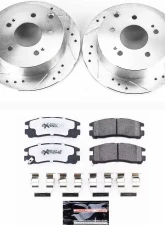 Power Stop Z26 Street Warrior Brake Kit Rear Mitsubishi Eclipse 2006-2012                                     - K155-26 - Image 2