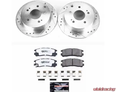Power Stop Z26 Street Warrior Brake Kit Rear Mitsubishi Eclipse 2006-2012 - K155-26