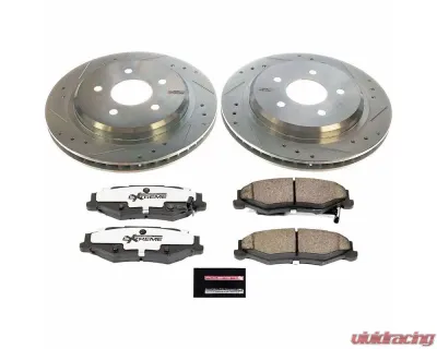 Power Stop Z26 Street Warrior Brake Kit Rear Cadillac XLR 2004-2009 - K1563-26
