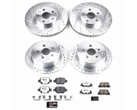 Power Stop Z26 Street Warrior Brake Kit Front & Rear Scion tC 2005-2010