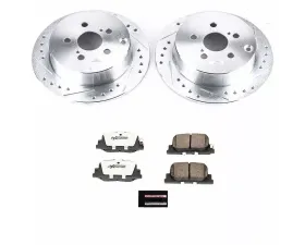 Power Stop Z26 Street Warrior Brake Kit Rear Scion tC 2005-2010