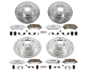 Power Stop Z26 Street Warrior Brake Kit Front & Rear Subaru Impreza 2002-2003