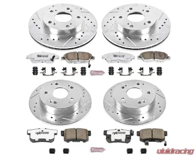 Power Stop Z26 Street Warrior Brake Kit Front & Rear Acura RSX 2002-2006 - K2387-26