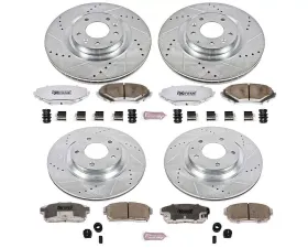 Power Stop Z26 Street Warrior Brake Kit Front & Rear Mazda RX-8 2004-2011