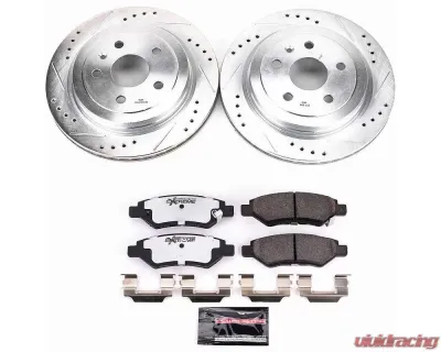 Power Stop Z26 Street Warrior Brake Kit Rear Cadillac CTS 2008-2014 - K3072-26