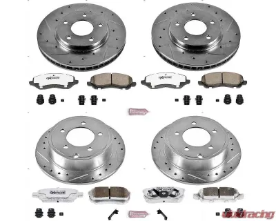 Power Stop Z26 Street Warrior Brake Kit Front & Rear Mitsubishi Lancer 2008-2017 - K4017-26