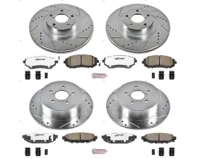 Power Stop Z26 Street Warrior Brake Kit Front & Rear Subaru Legacy 2006-2009