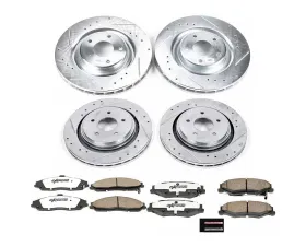 Power Stop Z26 Street Warrior Brake Kit Front & Rear Cadillac XLR 2006-2009