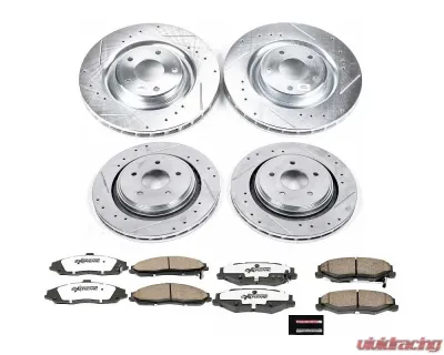 Power Stop Z26 Street Warrior Brake Kit Front & Rear Cadillac XLR 2006-2009 - K4400-26
