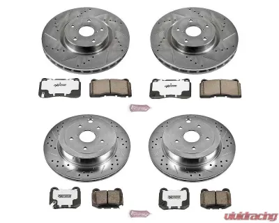 Power Stop Z26 Street Warrior Brake Kit Front & Rear Subaru Impreza 2008-2014 - K4490-26