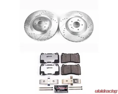 Power Stop Z26 Street Warrior Brake Kit Front Mitsubishi Lancer 2008-2015 - K4551-26