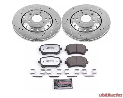 Power Stop Z26 Street Warrior Brake Kit Rear Audi A8 Quattro 2003-2010 - K4562-26