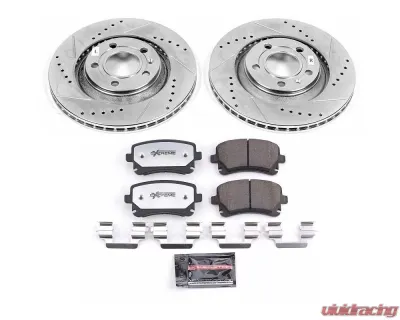 Power Stop Z26 Street Warrior Brake Kit Rear Audi S4 2004-2009 - K4564-26