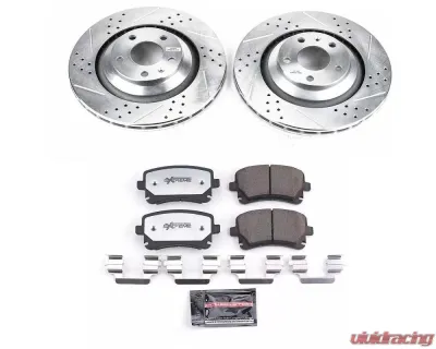 Power Stop Z26 Street Warrior Brake Kit Rear Audi A6 Quattro 2005-2011 - K4567-26
