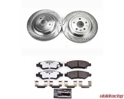 Power Stop Z26 Street Warrior Brake Kit Rear Cadillac CTS 2008-2014 - K4723-26