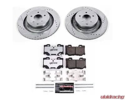 Power Stop Z26 Street Warrior Brake Kit Rear Infiniti G37 2008-2013 - K4732-26