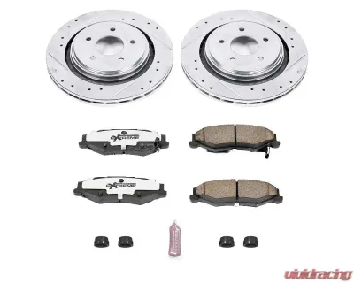 Power Stop Z26 Street Warrior Brake Kit Rear Cadillac XLR 2006-2009 - K5159-26