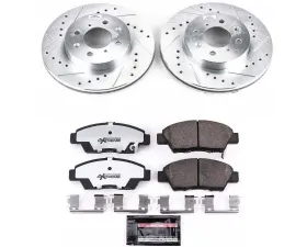 Power Stop Z26 Street Warrior Brake Kit Front Honda Fit 2009-2014