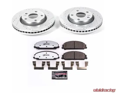 Power Stop Z26 Street Warrior Brake Kit Front Pontiac G8 2008-2009 - K5526-26