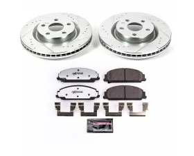 Power Stop Z26 Street Warrior Brake Kit Front Pontiac G8 2008-2009