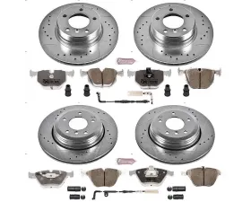 Power Stop Z26 Street Warrior Brake Kit Front & Rear BMW 525i 2006-2007