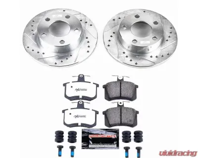 Power Stop Z26 Street Warrior Brake Kit Rear Audi A4 Quattro 1996-2001 - K584-26